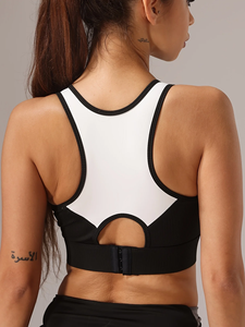 เสื้อกล้ามออกกำลังกายแบบมีบราในตัว Fitfemme Color - Blocked - สวมใส่สบายและกระชับ - Product Image 2
