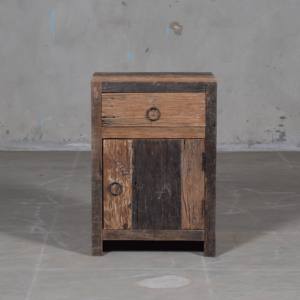 Best Collection Multifunction <b>Space</b>-<b>Saving</b> Traditional Handmade Solid Wood Side <b>Table</b> Cabinet with Antique Himalayan Art - Product Image 1