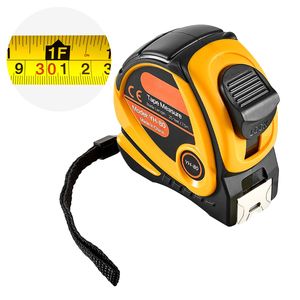 Metro a nastro retrattile a doppia scala da 25 piedi (8m/5m) con corpo in acciaio e custodia in ABS, facile da leggere, per misurazioni imperiali e metriche - Product Image 1