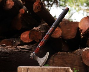 Hache de fendeur à tête en acier forgé, manche en bois, lame de 4 pouces, outil de fendeur d'arbres - Product Image 2