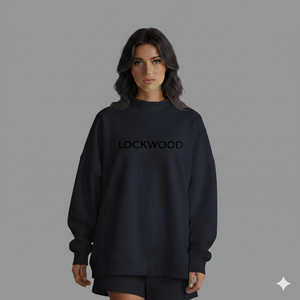 Precio al por mayor, lo último en llegadas: Sudaderas de lujo oversize para mujer, cuello simulado, parte delantera larga, ecológicas, con logo personalizado. - Product Image 6
