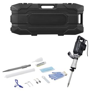 Martillo Demoledor Eléctrico Potente de 3000 W, 1700 BPM, Rompedor de Concreto, 1700 BPM, Estuche de Transporte, Guantes, Martillos Rotatorios de Demolición - Product Image 1