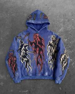 OEM Customizable <b>100</b>% High Quality Men's Classic Pullover Hoodie 280-300 Gsm Fleece (Cotton-<b>Polyester</b> Blend) Digital Lined - Product Image 1