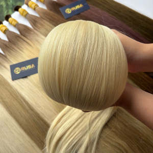 Cabello Rusa Premium Vietnamita 100% Humano, Super Doble Trama, Puntas Gruesas, Color Natural, Paquete a Granel 100g/5g, Directo de Fábrica - Product Image 6