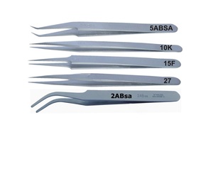 SUNTOOLS/STIPL ชุดแหนบสแตนเลส 5 ชิ้นสำหรับทำเครื่องประดับ DIY เครื่องมือปลายเรียว ไม่เป็นแม่เหล็ก ความแม่นยำสูง - Product Image 2