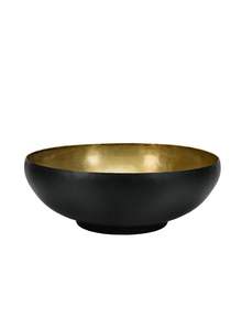 Cuenco Decorativo de Metal Negro Martillado Estilo Art Deco de 8 Pulgadas con Interior en Tono Cobre, Decoración para el Hogar, Plato para Dulces, Porta Llaves - Product Image 5