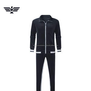 Conjunto Deportivo Casual Premium Personalizado para Hombre, Chaqueta de Alta Calidad con Cierre Completo, Pantalones Deportivos de Felpa de Corte Regular, Transpirable, con Contraste - Product Image 2