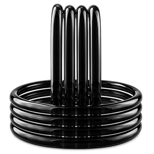 Unique Design Black Translucent <b>Glass</b> Bangles <b>Set</b> For Women Glossy Finish Fashion Jewelry For Weddings And Festivals for Sale - Product Image 5
