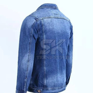 Veste en jean pour homme, prix bas, haute qualité, logo personnalisé imprimé, grande taille, respirante, veste d'hiver personnalisée pour homme - Product Image 3