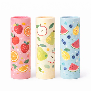 Nicher Non-Toxic Vegan Moisturizing Fruit Scented Vitamin E & Coconut Oil Kids-Friendly paper Balm 4g - Product Image 1