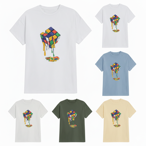 Camiseta Personalizada para Hombre |   Diseño en Blanco |   Ropa Urbana de Corte Regular Tejida en Algodón 100% |   Camiseta Casual de Manga Corta |   Sólido | - Product Image 3