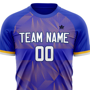 Mens for Blue Soccer Uniform Set Short Sleeve Jersey Shorts <b>Socks</b> Quick Dry Custom Team Kit Player Name Front Digital - Product Image 3