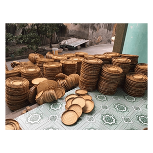 Panier de triage en bambou écologique en promotion, plateaux de rangement suspendus pour ustensiles de cuisine, prix bas, vente en gros pour l'exportation - Product Image 1