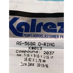 Kalrez AS-568A O-RING K #013, สารประกอบ: 2037-อุปกรณ์เซมิคอนดักเตอร์มรดกระดับโลกที่ - Product Image 3