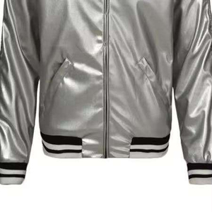 Wholesale Custom Satin <b>Jackets</b> Casual Waterproof XL Coat Oversized Bomber Outerwear Quilted Plain Dyed Satin - Product Image 3