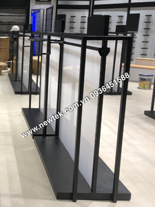 4 Layers <b>Display</b> <b>Rack</b> OEM Modern Powder Coating Fashion <b>Rack</b> - F1 Supermarket <b>Rack</b> 0.8mm, customizable Freestanding - Product Image 2