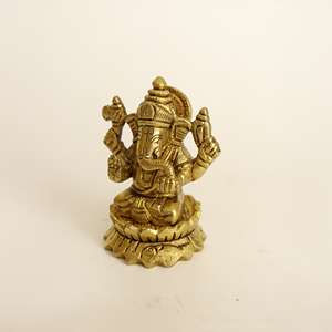 Premium Brass Ganesh Murti for Vastu Home <b>Decoration</b> Festival Gift and Pooja Use - Product Image 5