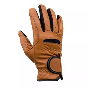 Gants d'équitation en cuir de qualité supérieure JINAH LEATHER INDUSTRIES pour hommes, femmes et enfants, fermeture à boucle, gants d'équitation d'hiver - Product Image 1