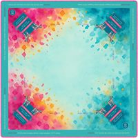 Tapete de Mahjong Americano de 80cm con Diseño Botánico de Limón, Cubierta de Mesa Portátil para Minoristas de Boutique, MOQ Bajo, Lotes Pequeños, CRD