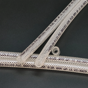 Tuyau flexible industriel tressé en PVC de 8 mm x 13 mm de diamètre, renforcé de polyester synthétique, pression de service de 15 bars, résistance à la pression de 60 bars - Product Image 2