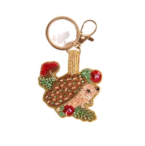Chic Decorative Seed Beads Embroidered Key Chain Vibrant Handmade Seed Beads Charm Key Chain Design - Product Image 3