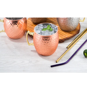 Ensemble de tasses à Moscow Mule en cuivre 100% personnalisées, incassables et élégantes - Product Image 6