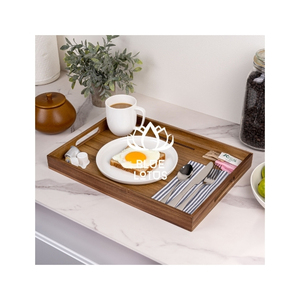 TRUSTED QUALITY Wooden Serving Tray Wood Tableware for Hotel Dining Service Food Presentation Dessert Display <b>Breakfast</b> for B2B - Product Image 1