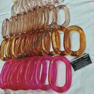 Cadenas de Resina con la Mejor Combinación de Colores, Tamaño Grande y Opciones Transparentes o Multicolores, Estilo Moderno para Regalos por Sami Handicraft - Product Image 5