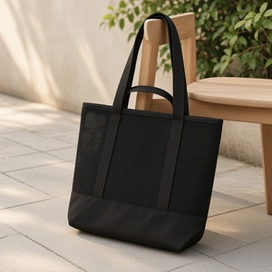 กระเป๋าผ้าตาข่ายพิมพ์โลโก้ตามสั่ง สำหรับของขวัญองค์กร MOQ ต่ำ - Product Image 4