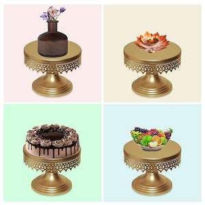 ขาตั้งเค้กสแตนเลสพรีเมียม ดีไซน์หรูหรา เป็นมิตรกับสิ่งแวดล้อม ปรับแต่งได้ เหมาะสำหรับงานแต่งงาน งานเลี้ยง ร้านเบเกอรี่ จัดแสดงขนมหวานบนโต๊ะ - Product Image 5
