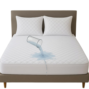 High Quality Waterproof Mattress Protector Cooling Breathable <b>Bed</b> Cover Dustproof Soft Fabric Premium Sleep Comfort - Product Image 5