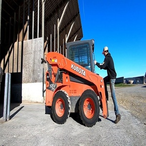 Wholesale Kubota Skid Steer Loader with Forestry <b>Mulcher</b> Attachment High Performance Compact Tractor for Land Clearing Work - Product Image 4