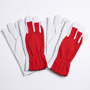 Gants de sécurité haute performance en cuir de mouton pleine fleur, avec poignet réglable, coutures renforcées, résistants à la chaleur et antistatiques, usage général - Product Image 4