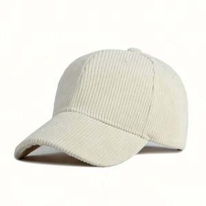 Casquette de baseball unisexe en velours côtelé de haute qualité, en gros, en stock, avec logo personnalisé, motif commun, 6 panneaux, pour l'extérieur - Product Image 4