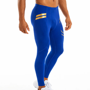 Pantalon de compression personnalisé pour homme, séchage rapide, coupe capri, legging athlétique, couche de base pour yoga, gym, course et entraînement - Product Image 4