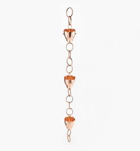 Elegante Cadena de Lluvia Floral en Oro Rosa, Cascada Decorativa para Jardín o Techo, Elemento Colgante de Lujo - Product Image 1