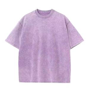 Custom Heavyweight Acid Wash Oversized Rhinestone Graphic Tee Vintage Drop Shoulder Cotton Hip Hop Streetwear T <b>Shirt</b> <b>Men</b> - Product Image 4