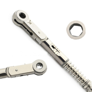 เครื่องมือผ่าตัดทางทันตกรรม สแตนเลสสตีล เครื่องมือจัดฟันแบบแมนนวล สีเงิน - Product Image 1