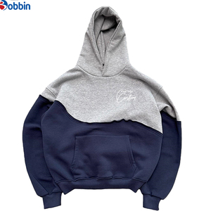 Sudadera con Capucha Oversize de Impresión Digital 100% para Hombre, Sudadera Bicolor para Mujer, Ajuste Holgado con Hombros Caídos - Product Image 2