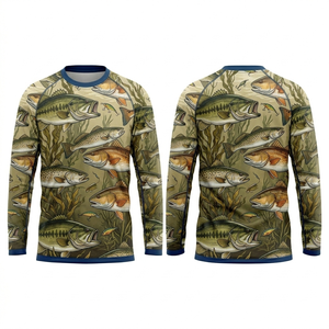 เสื้อตกปลาแบบซับลิเมชั่นสั่งทำพิเศษ แขนยาว ระบายอากาศได้ดี สวมใส่สบาย ป้องกันรังสียูวี ผ้าแห้งเร็ว - Product Image 3