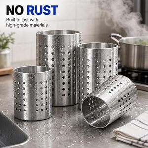 Ensemble de porte-ustensiles pour la cuisine, rangement pour baguettes et cuillères, design minimaliste, type sur pied, empilable - Product Image 6