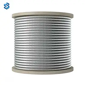 Vendita all'ingrosso 304 filo di acciaio inossidabile corda 12 millimetri-Cavo metallico dell'acciaio inossidabile 304 7x37 12mm