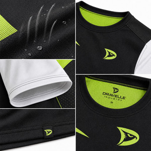 Camiseta personalizada de poliéster para hombre, para club de pádel, ropa deportiva de tenis, camiseta para partidos de deportes de raqueta - Product Image 4
