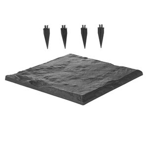 16 Pezzi di Pietre Decorative da Giardino 15,5 X 15,5 Pollici, Resistenti alle Intemperie, in Basalto e Plastica, per Sentieri - Product Image 1