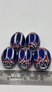 ลูกปัดแก้วลายเชฟรอนหลากสีสันพร้อมลวดลายซ้อนกันสำหรับทำเครื่องประดับ งานฝีมือ ของตกแต่ง ของขวัญ และขายส่ง - Product Image 2