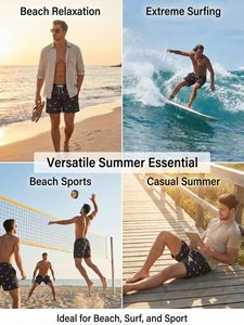 Shorts de Baño Personalizados OEM para Hombre, de Secado Rápido, Resistentes al Viento, de Poliéster/Nailon, Ropa de Playa de Alta Calidad, Marca Personalizada - Product Image 6