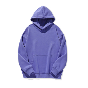 Sweat-shirt à capuche unisexe surdimensionné en coton et polyester, à manches longues, vierge, personnalisable avec logo imprimé, vente en gros à prix abordable - Product Image 4