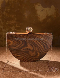 Vintage Bohemian Style Wooden Landscape Pattern Customized Designs <b>Clutch</b> Purses Bridal Handbags for <b>Wedding</b> Party Bulk Orders - Product Image 1