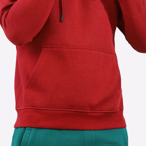 เสื้อฮู้ดดี้ลำลองผู้ชาย ผ้าโพลีเอสเตอร์ 65% ผ้าฝ้าย 35% น้ำหนัก 500 กรัม ทรงบ็อกซี่ ผ้าถักแบบเฟรนช์นิต ทรงพองสูง สำหรับฤดูใบไม้ร่วง สีพื้น ผลิตตามแบบ OEM - Product Image 3