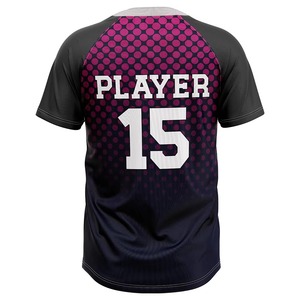 W4G Unisex Baseball Jersey Sublimated Print Moisture Wicking 100% <b>Polyester</b> Anti-Bacterial Custom Team Name Short Sleeve Regular - Product Image 6